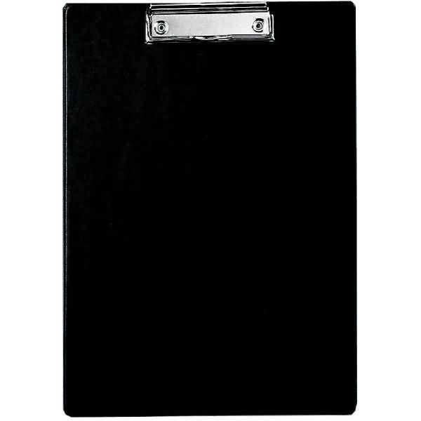 Schreibplatte A4 mit Folienüberzug + 2 Neodym-Magnete schwarz