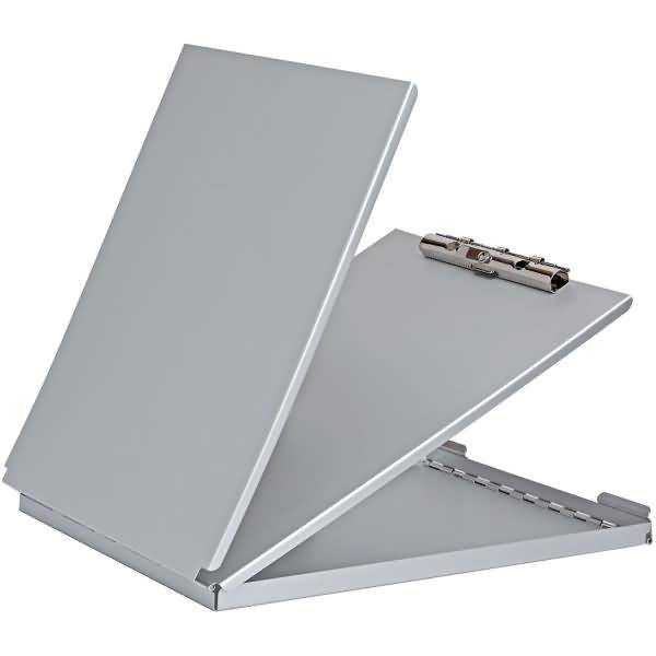 Schreibplatte Maulcase mit Aufbewahrungsfach Aluminium A4 hoch