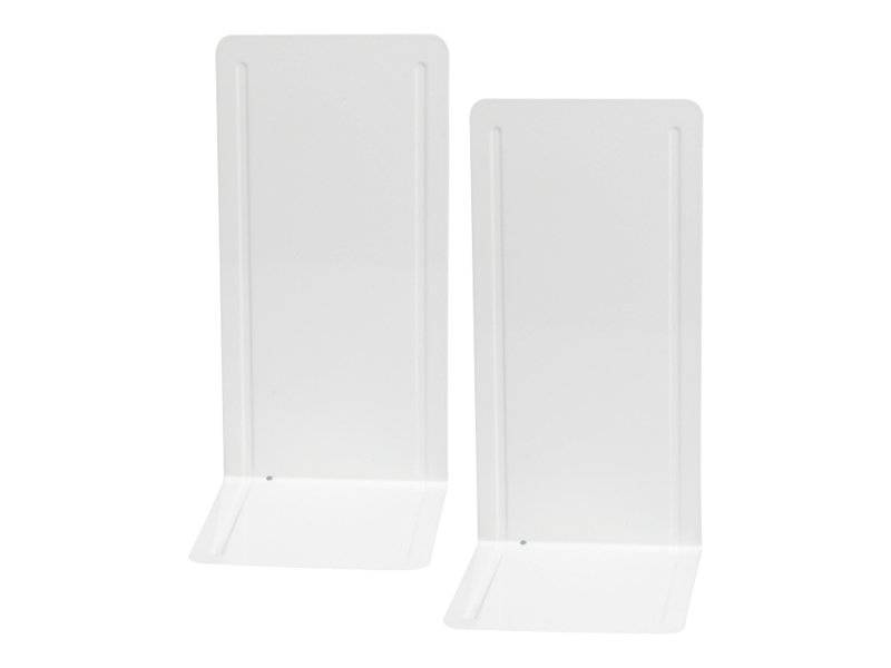 JAKOB MAUL - MAUL - Buchstütze - Metall - Pulverbeschichtung weiß glänzend (Packung mit 2)