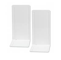 JAKOB MAUL - MAUL - Buchstütze - Metall - Pulverbeschichtung weiß glänzend (Packung mit 2)