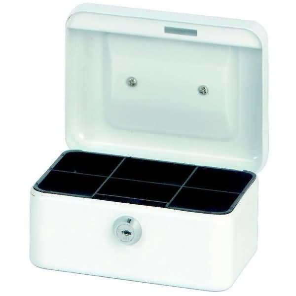 Geldkassette 1 15,2x12,5x8,1cm weiß