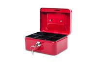 JAKOB MAUL - MAUL - Geldkassette - lackierter Stahl - Rot