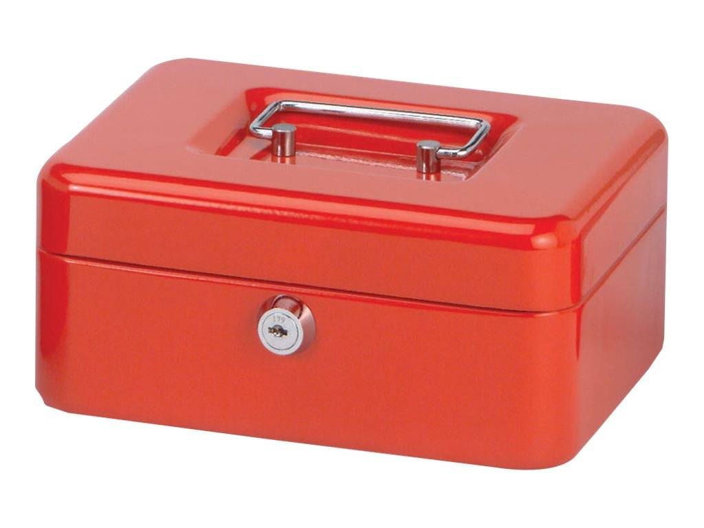 JAKOB MAUL - MAUL - Geldkassette - lackierter Stahl - Rot