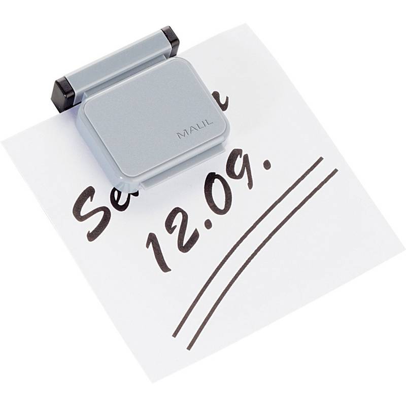 MAUL Magnetclip S, grau, selbstklebend, ablösbar