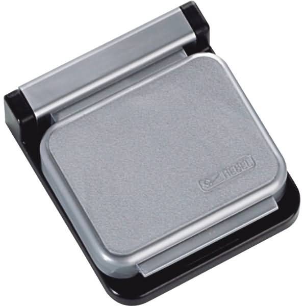 Magnetclip S 10 Stück selbstklebend silber