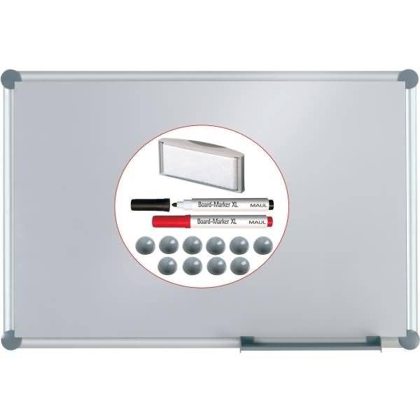 Whiteboard 2000 -silver- 90x180cm Komplett-Set