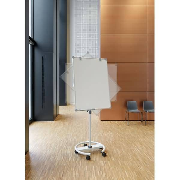 Flipchart Maulpro flip2use Tafel 73x101cm silber