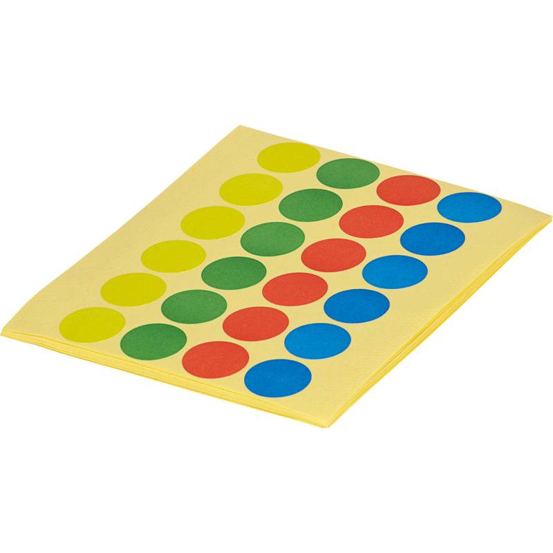 MAUL Markierungspunkte, Durchmesser: 19 mm, farbig sortiert