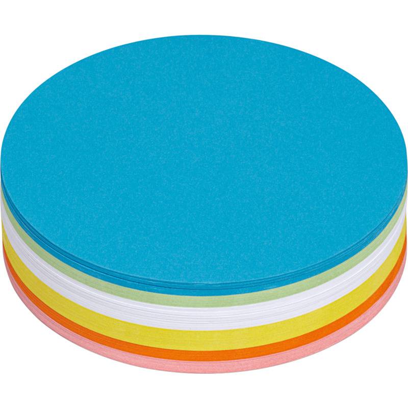 MAUL Moderationskarte, rund, Durchmesser: 95 mm, sortiert