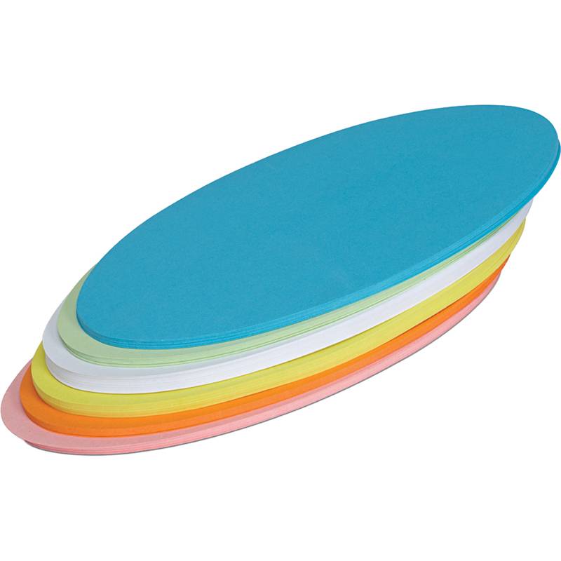MAUL Moderationskarte, oval, 110 x 190 mm, sortiert