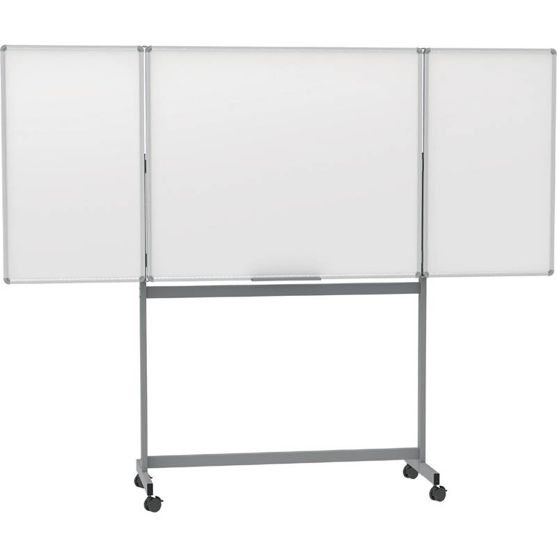 Mobiles Whiteboard Maulstandard drehbar Emaille 240x100cm