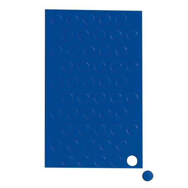 Magnetsymbole Kreis 1cm Durchmesser blau VE=50 Stück