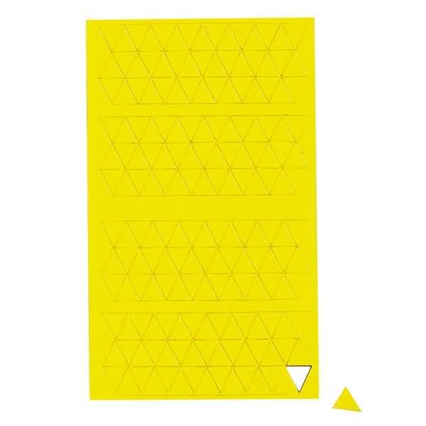 Magnetsymbole Dreieck 10x10mm gelb VE=180 Stück