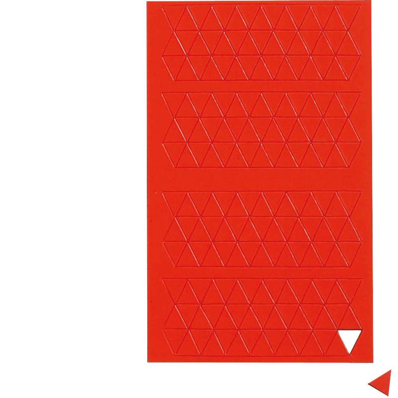MAUL Magnetsymbol Dreieck, 10 x 10 mm, rot