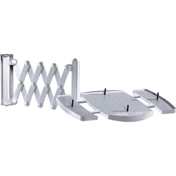 Telefon-Scherenarm elegant ausziehbar Multifunktionsplatte grau