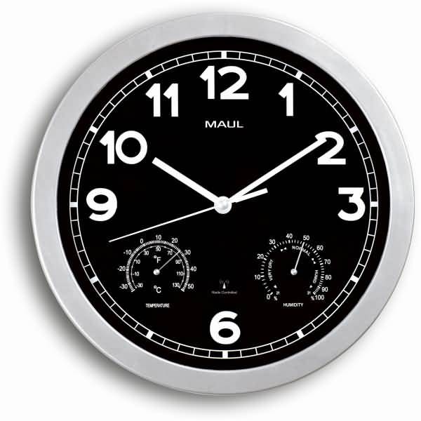 Wanduhr Mauldrive 30cm silber