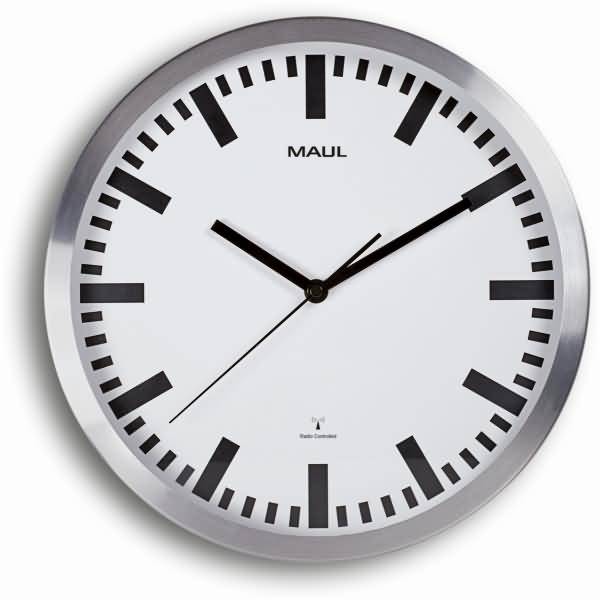 Wanduhr Maulpilot 30cm aluminium