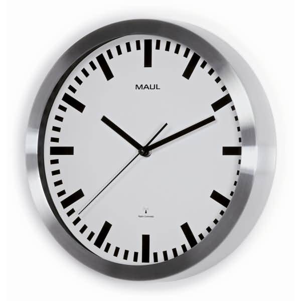 Wanduhr Maulpilot 30cm aluminium
