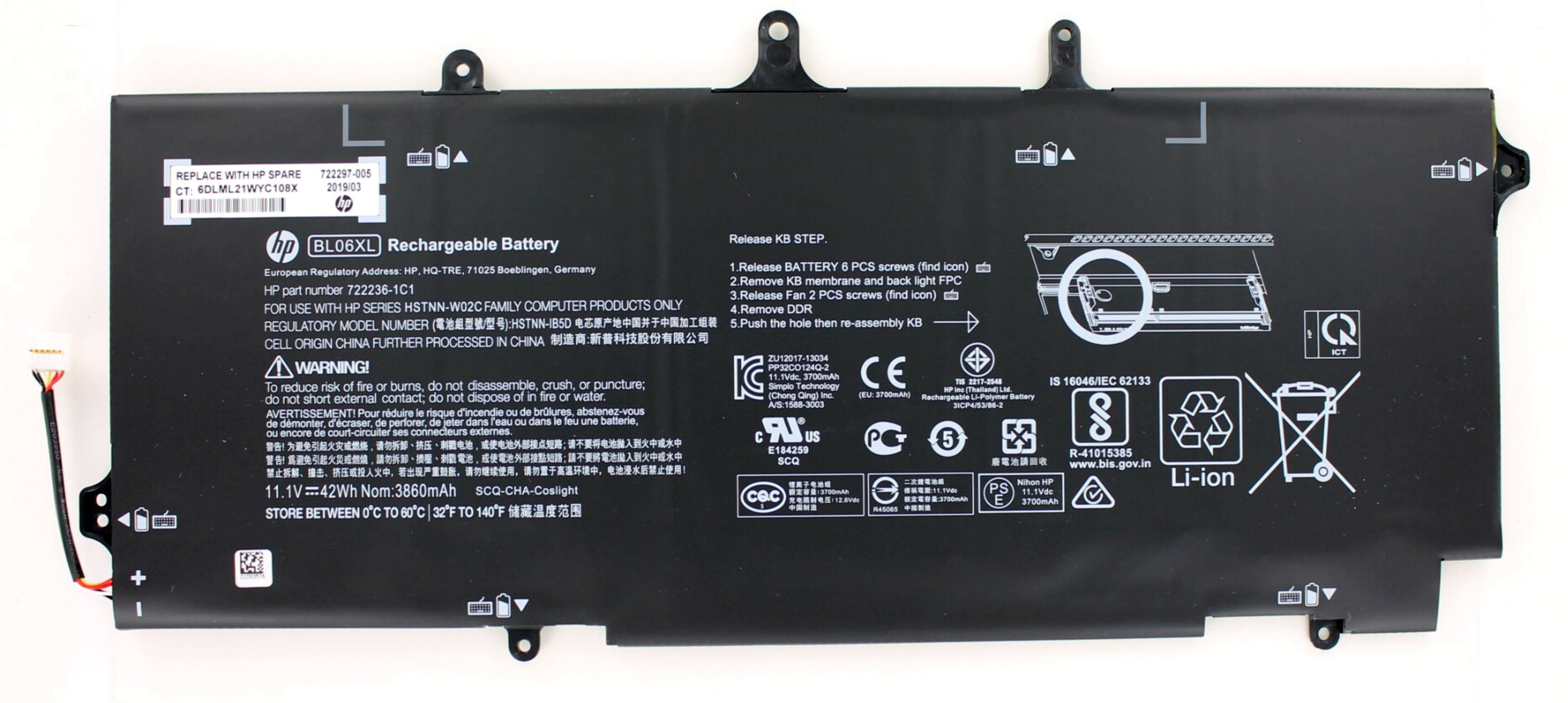 Original Akku für HP 722297-005