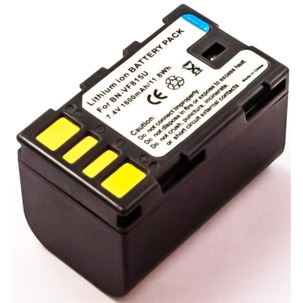 Akku für Jvc Everio GZ-MG130E Li-Ion 7,2 Volt 1500 mAh schwarz