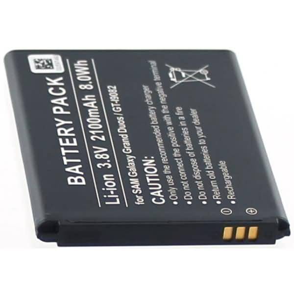 Akku für Samsung GT-I9082 Li-Ion 3,8 Volt 2100 mAh schwarz