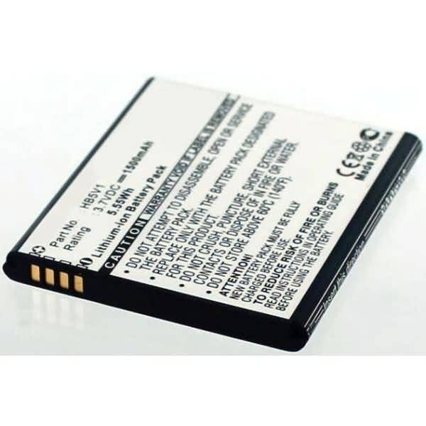 Akku für Huawei Ascend Y540 Li-Ion 3,7 Volt 1500 mAh schwarz