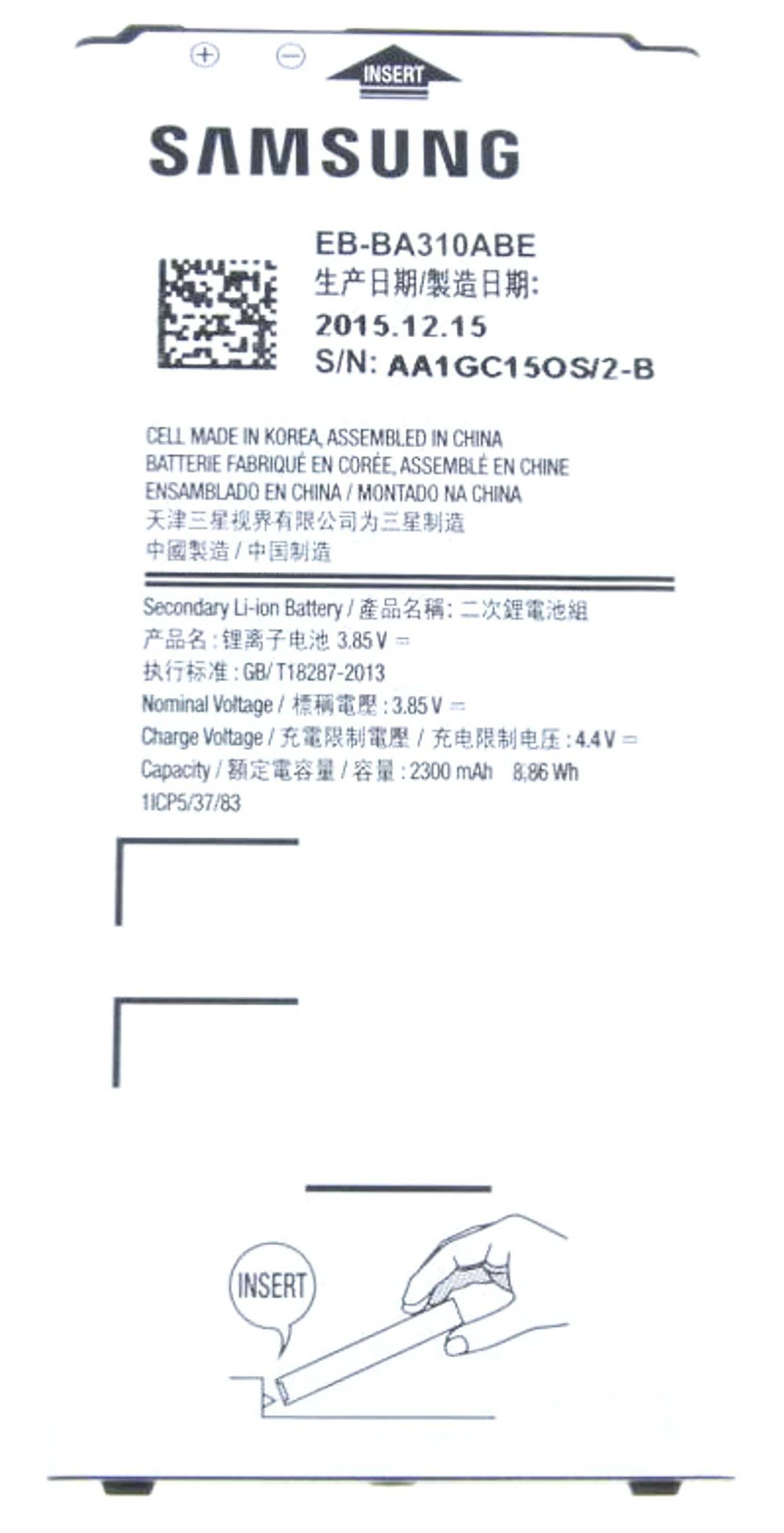 Original Akku für Samsung EB-BA310ABE