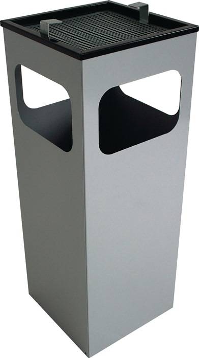 Kombiascher H655xB250xT250mm neusilber quad.Stahlbl.TKG