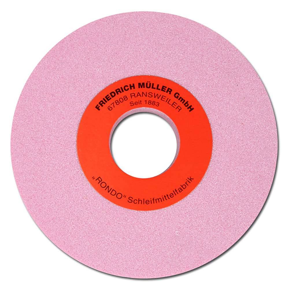 Schleifbockscheibe, Härte M - Edelkorund, Körnung 60 - Abmessung 175 x 25 x 20 mm - Müller - Für legierte Stähle, SS- & HSS-Werkzeuge