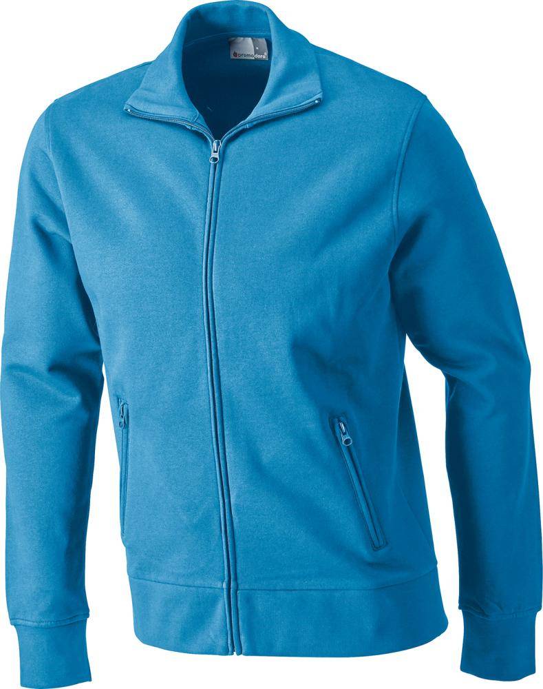 Sweatshirtjacke, Gr. XL turquoise