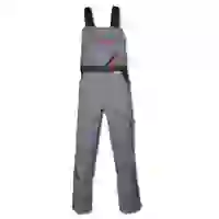 Arbeitslatzhose - Gr. 54 - schiefer/schwarz - Streifen schwarz/rot - 65% Polyester - 35% Baumwolle - ca. 285 g/m² - strapazierfähig -"Highline" Arbeitslatzhose - Gr. 54 - schiefer/schwarz - Streifen schwarz/rot - 65% Polyester - 35% Baumwolle - ca. 285 g/m² - strapazierfähig -"Highline"