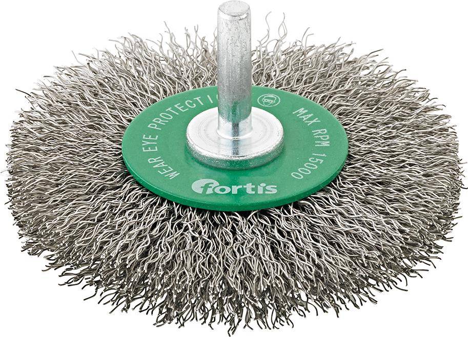 Rundbürste Edelstahl 50mm gewellt FORTIS