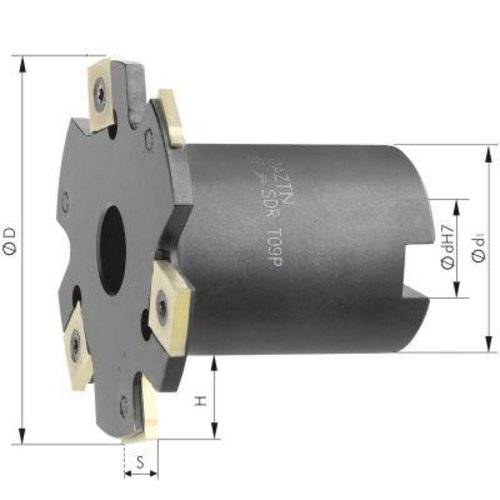 IHTec Scheibenfräser mit Bund D 63 x 6 mm Z 6