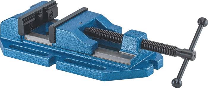 Bohrmaschinenschraubstock BOF Backen-B.135mm niedrig,stabil,m.Gewindespindel