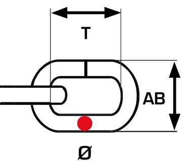 Schweisskette DIN 5685 galZn C 5,0 Polyb. 5m