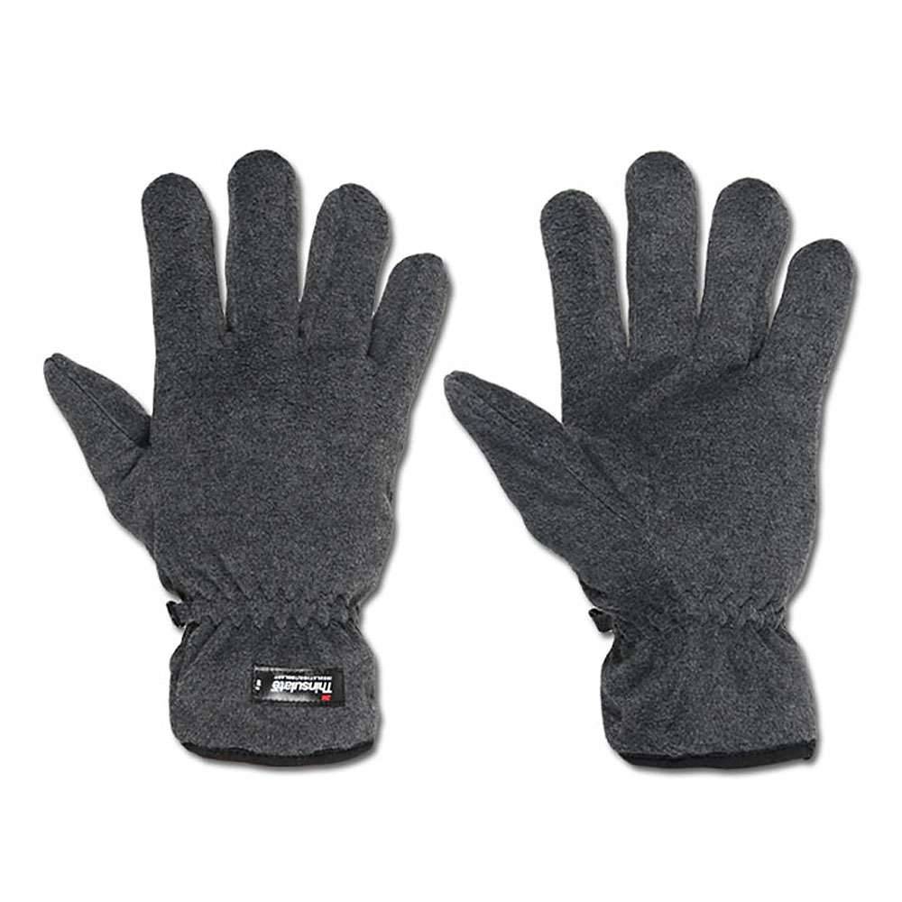 Fleece Handschuh - Gr. M - dunkelgrau - THINSULATE™-Fütterung - Gummizug am Handgelenk - für den universellen Einsatz in Freizeit und Beruf