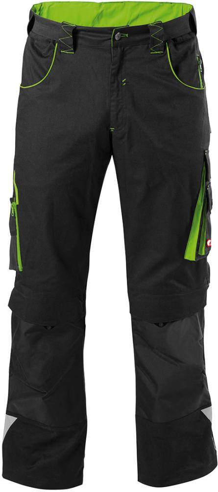 FORTIS H-Bundhose 24, schw./limegreen, Gr. 58