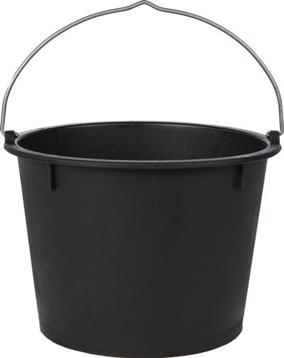 Baueimer 20l schwarz PE JOPA