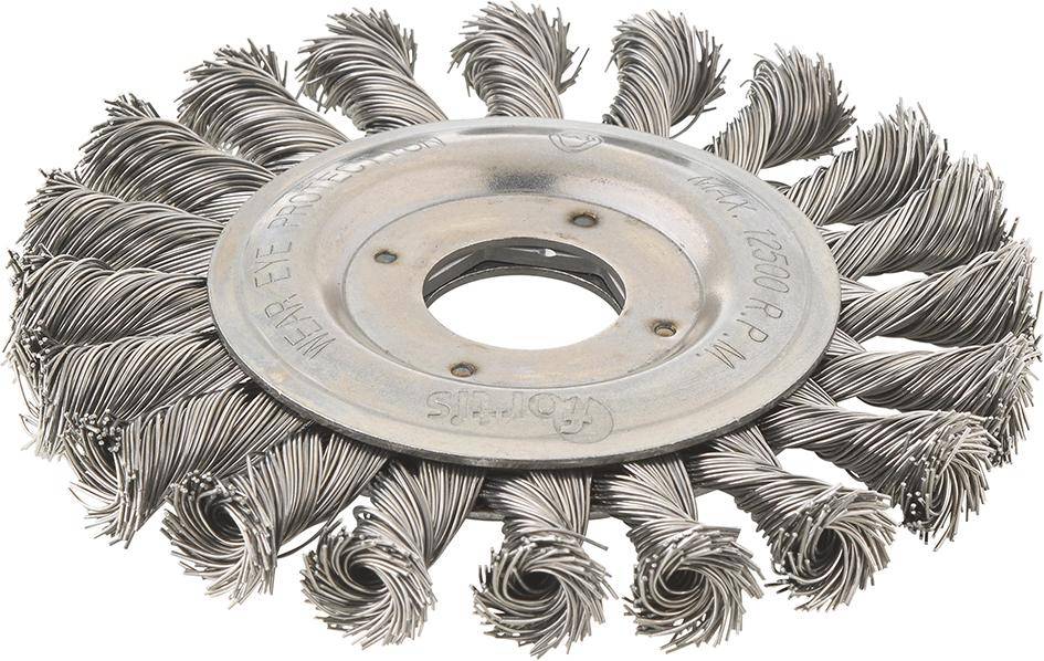 Rundbürste Stahldraht 125x0,5mm gezopft FORTIS
