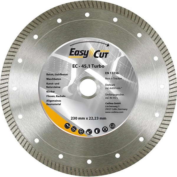 Trennscheibe Diamant EC-45.1 115x1,2x10x22,23mm CEDIMA Trennscheibe Diamant EC-45.1 115x1,2x10x22,23mm CEDIMA