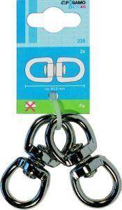 Drehwirbel vernick. (SB) f. Seil-Ø b. 6,0mm