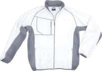 Fleecejacke Champ, Gr.L, weiß/grau Excess