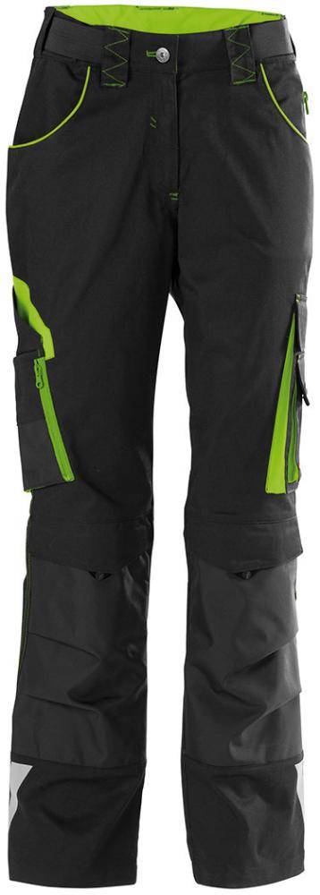 FORTIS Damen Bundhose 24,schw./limegreen, Gr. 48