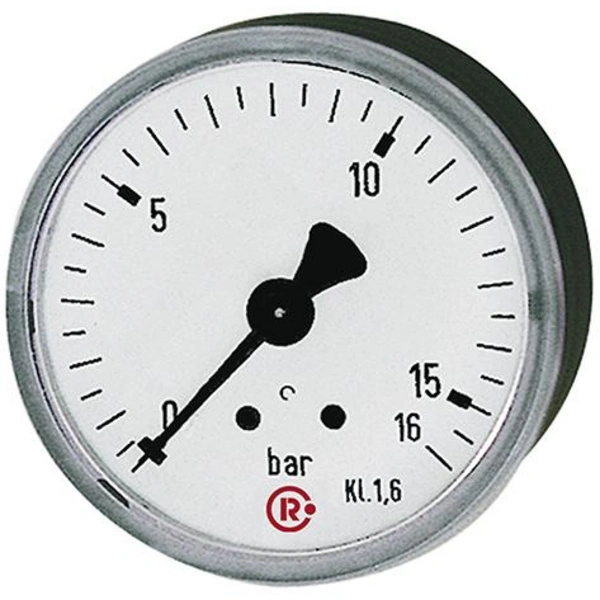 Manometer rückseitig zentrisch 63mm 0-4bar G1/4" RIEGLER Manometer rückseitig zentrisch 63mm 0-4bar G1/4" RIEGLER