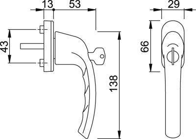 Fenstergr. abschliessb.F10710S/U26 100NM
