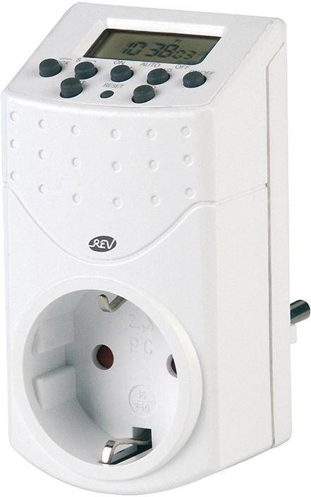 Zeitschaltuhr digital weiß