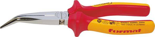 Storchschnabelzange VDE gebogen 200mm FORMAT