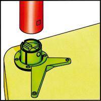 Tischbeinset D60 710-735 edelst.op. FORMAT