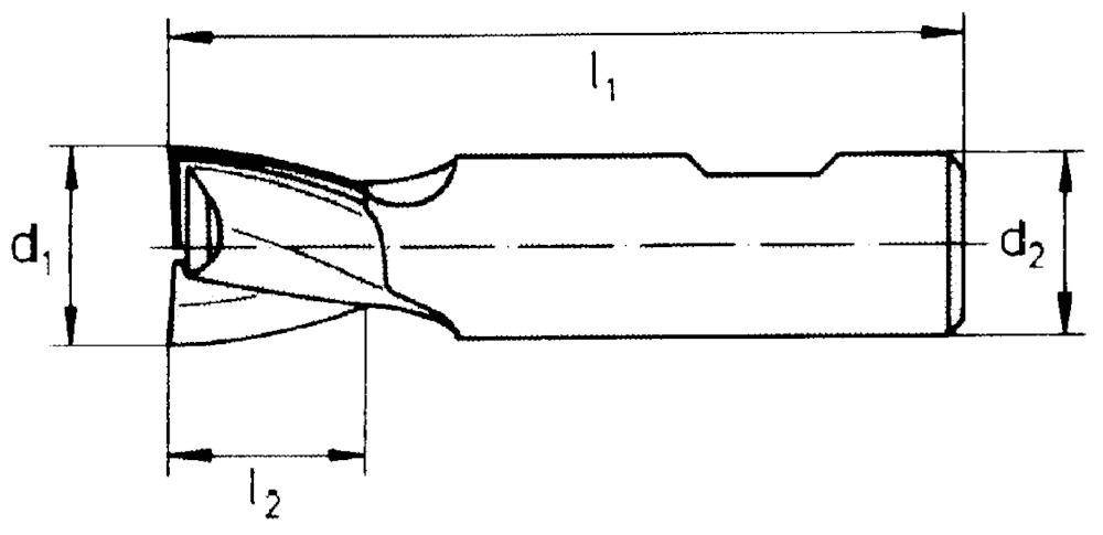 Langlochfräser DIN327 M42 FIRE Form D 20mm GÜHRING