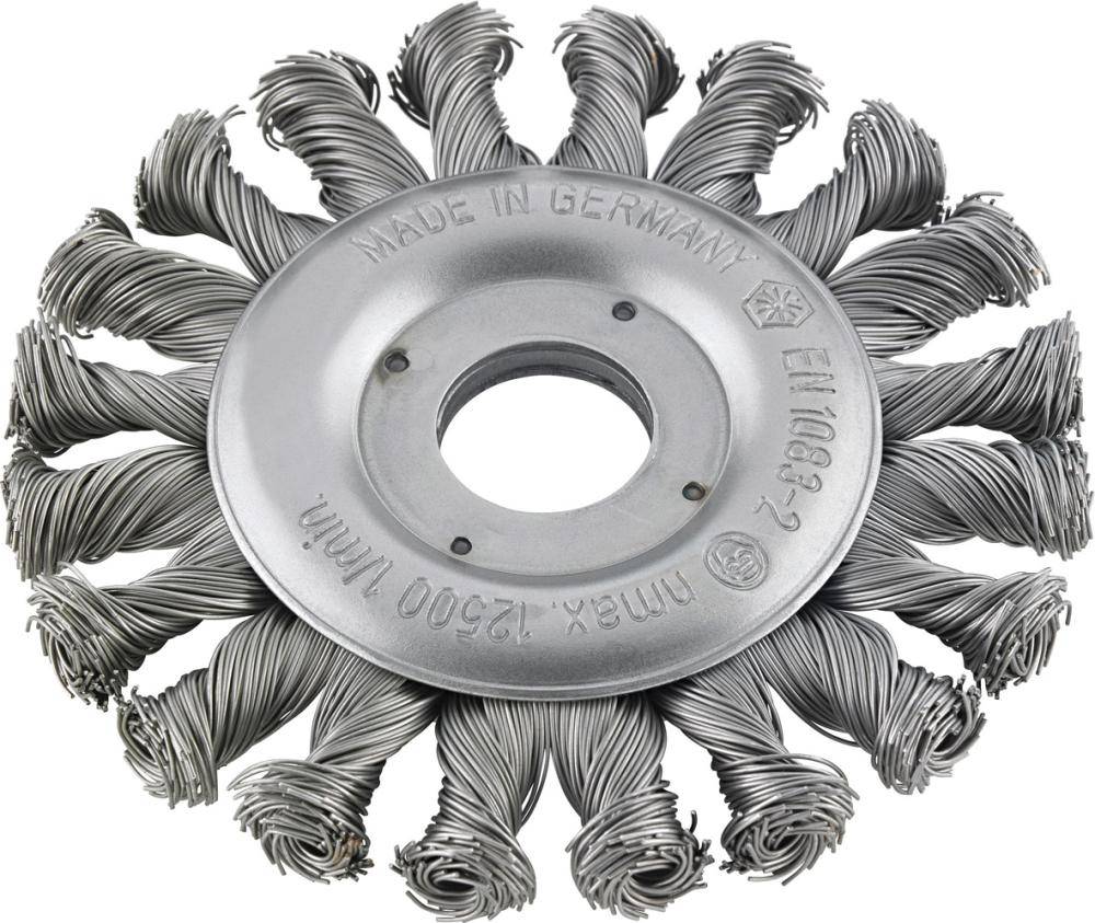 Rundbürste Stahl rechts/links gezopft 115x0,5mm FORMAT